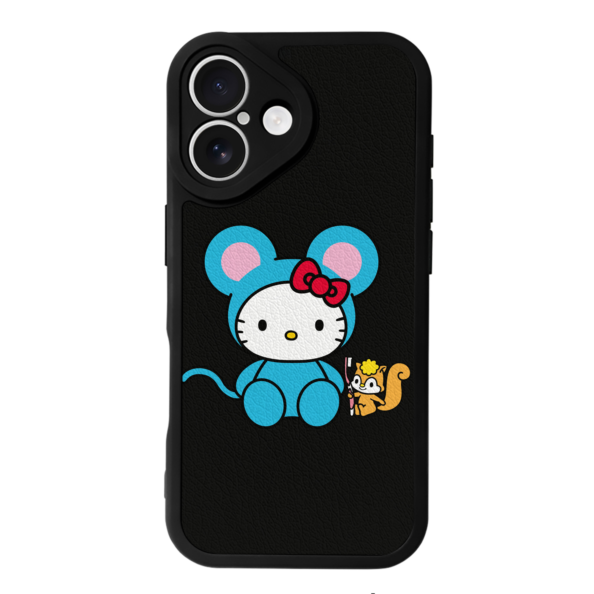 （画像用） Hello Kitty ハローキティ 【iPhone 16シリーズ対応】シリコンスマホケース（レザー調） 材質：シリコン